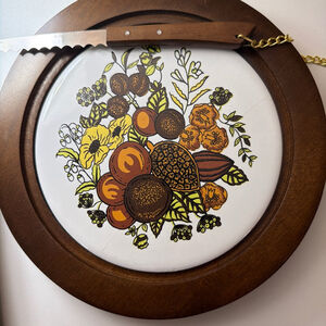 GAILSTYN-SUTTON Vintage Charcuterie Cheese Board and Knife Set 70’s Kitsch Retro